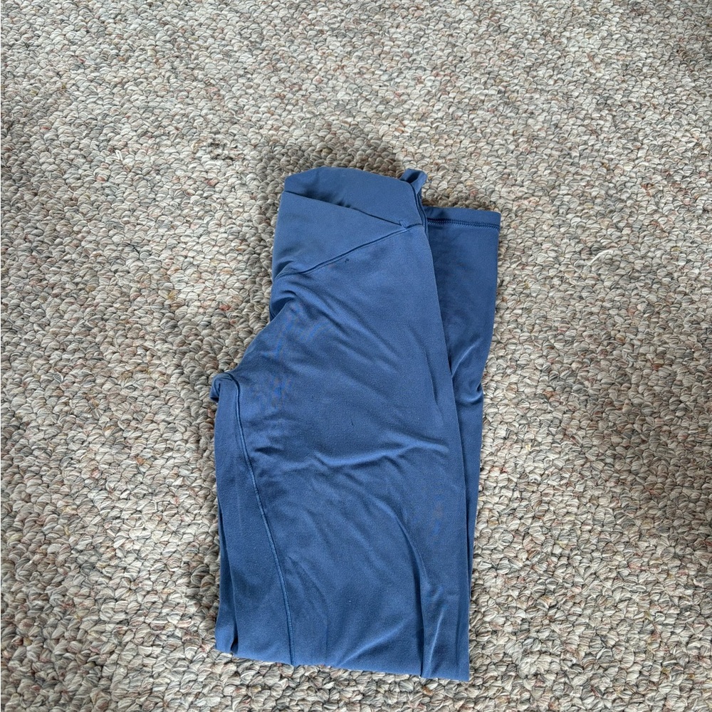 Aerie Offline Crossover Blue Leggings